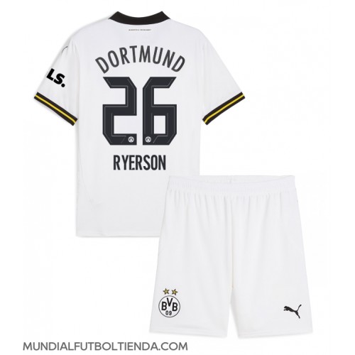 Camiseta Borussia Dortmund Julian Ryerson #26 Tercera Equipación Replica 2024-25 para niños mangas cortas (+ Pantalones cortos)